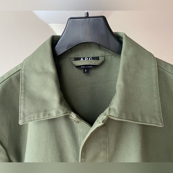 APC Kerlouan Chore Coat Green Small - Picture 6 of 10